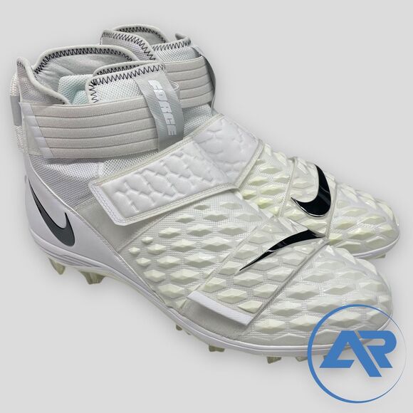 NEW Nike Force Savage Elite 2 White Football Cleats AH3999-100 Men's Size 14